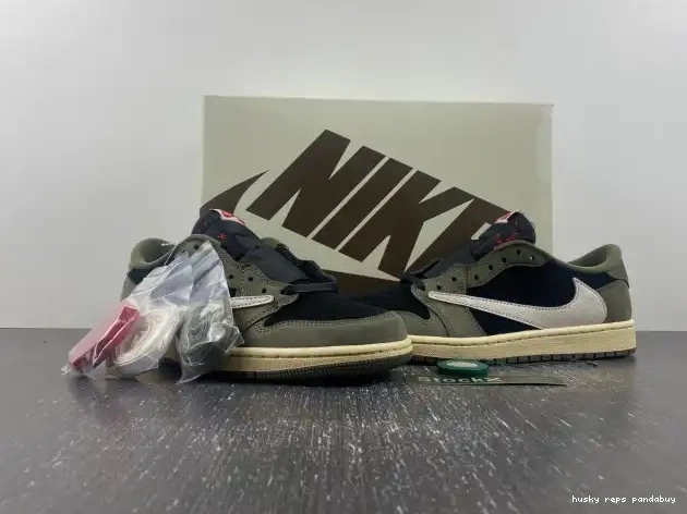 Cheap Husky SP DM7866-002 1 AIR TRAVIS OLIVE' 'BLACK X SCOTT OG JORDAN LOW 0403